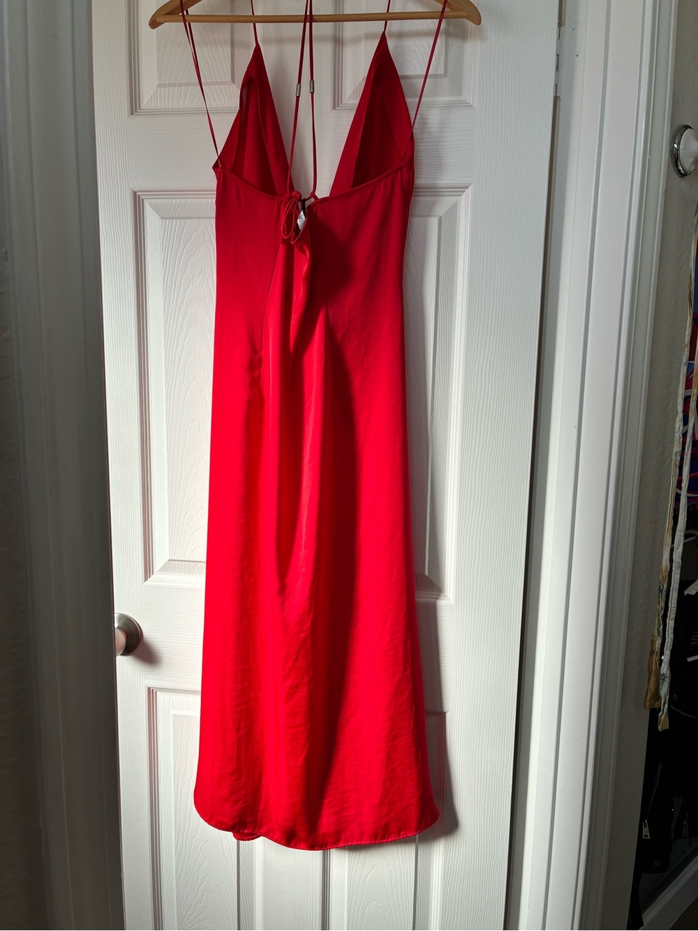 Zara Red Slip Midi Dress